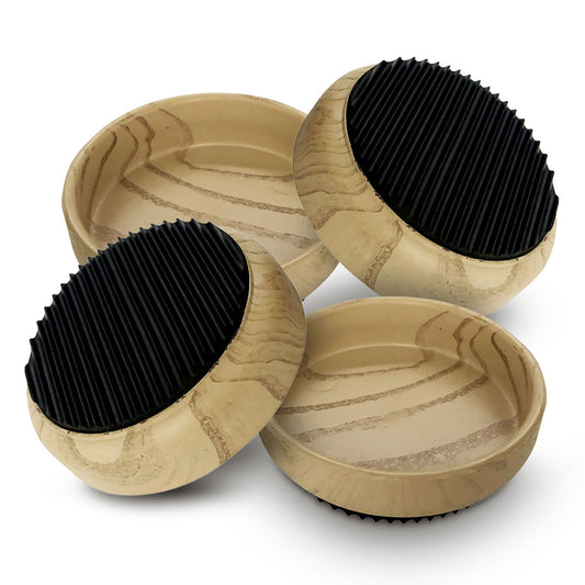 4 Rubber Base Castor Cups Non-Slip Wooden Floor Sofa Chair Furniture Protectors