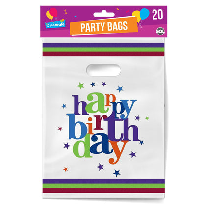 20-80 Happy Birthday Party Bags Loot Treat Favour Goody Bag Boys Girls Children