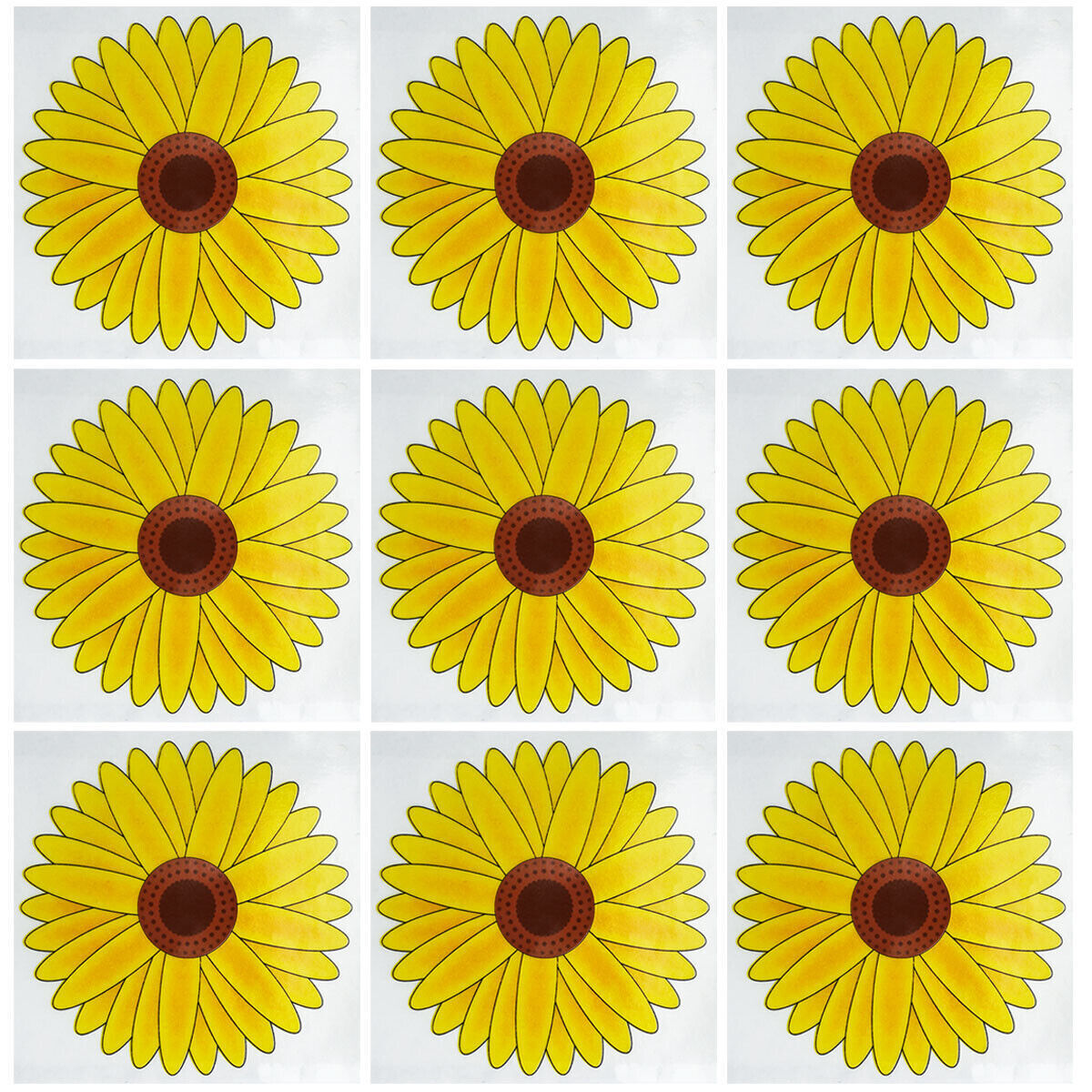 3-12pk Fly Trap Window Stickers Sticky Sunflower Insect Bug Flies Killer Catcher