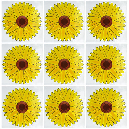 3-12pk Fly Trap Window Stickers Sticky Sunflower Insect Bug Flies Killer Catcher