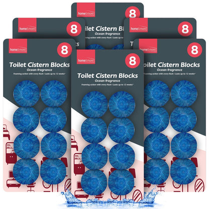 48 Cistern Blue Blocks |Toilet Bowl Freshener Cleaner Bloo Loo Block Blu Tablets