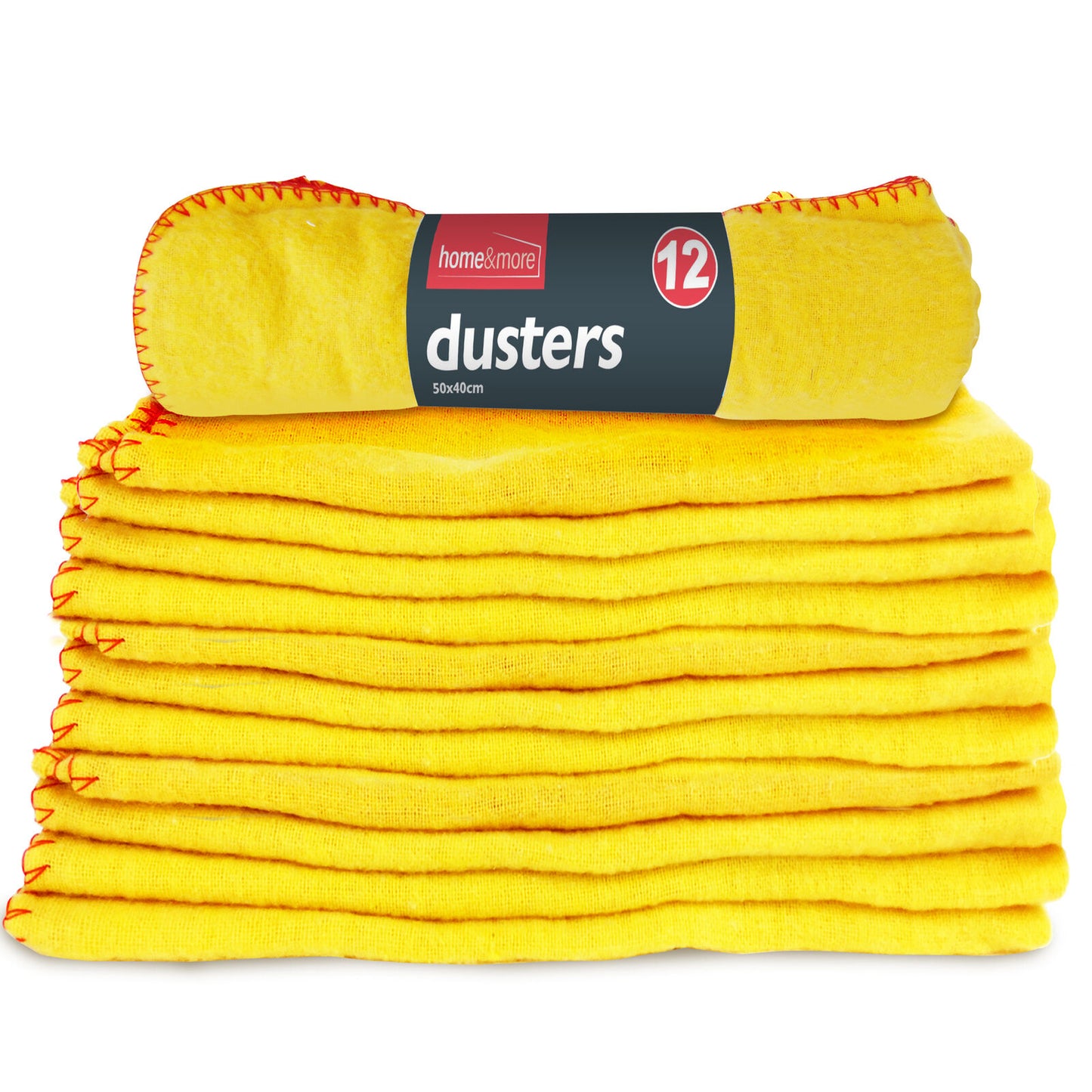 Yellow Dusters Cleaning Cloths Large Professional Quality 40x50cm Cotton Rich