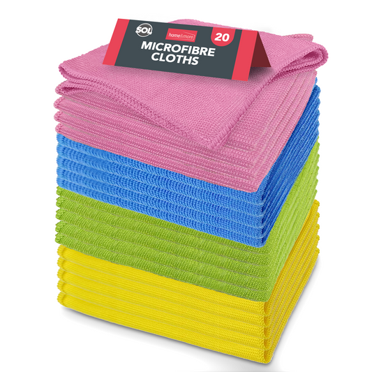 20pk Microfibre Cloths Car Cleaning Detailing Towel Microfiber Drying Polishing