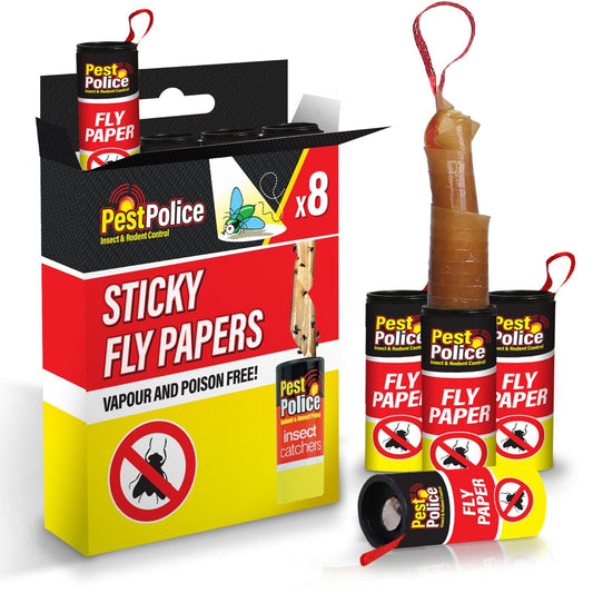 Fly Catcher Insect Trap Killer Bug Flies Wasp Sticky Paper Strong Glue Roll Tape