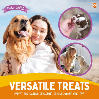 2-12PK Chicken Bites 100g | Duck Beef Natural Training 150 Treats Size Dog Puppy